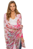 Spun Scarves Sarong Dancing Paisley - Ivory Dancing Paisley Sarong Wrap Scarf