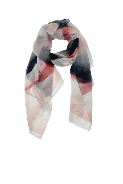 Dawn's Light Horizontal Abstract Pastel Print Scarf Wrap Sarong