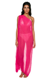 Spun Scarves Sarong Gauze Sarong Wrap / Hot Pink 100% Rayon Modal Sheer and Soft Scarf, Sarong, Wrap