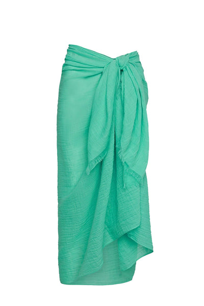 Spun Scarves Sarong Gauze Sarong Wrap / Sea Grass Gauze Solid Sarong Wrap Scarf