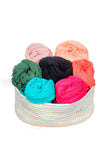 Spun Scarves Sarong Gauze Solid Sarong Wrap Scarf