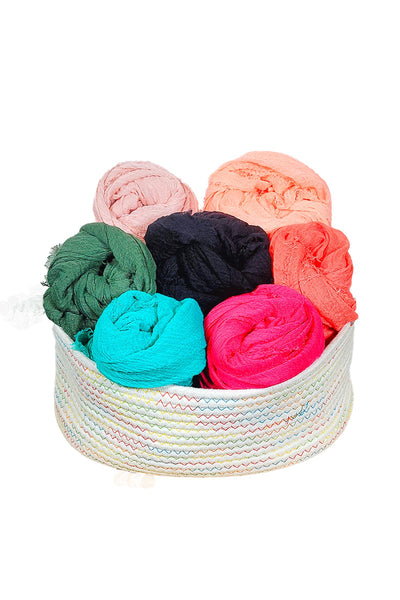 Spun Scarves Sarong Gauze Solid Sarong Wrap Scarf