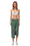 Spun Scarves Sarong Gauze Solid Sarong Wrap Scarf