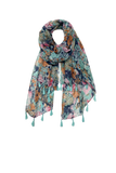 Good Vibrations Multi Floral Navy Print Scarf Wrap Sarong