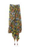 Spun Scarves sarong Guava Chic Print / Multi Guava Chic Print Luxury Sarong Wrap Scarf