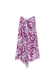Spun Scarves Sarong Happy Hippie / Purple Happy Hippie Print Scarf Wrap Sarong