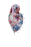 Maxi Halter Short Sundress Coverup in Je T'aime Floral Sheer Print