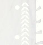 Spun Scarves sarong Leaf Dot Embroidery Sarong Wrap Coverup