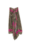 Spun Scarves Sarong Leopard Stripe / Sand Leopard Stripe Print Scarf Wrap Sarong
