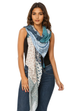 Spun Scarves Sarong Marisa Patches Print Sarong Scarf Wrap