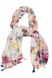 Spun Scarves Sarong Multi Color Rainbow Kiss the Sun Tie Dye - Sarong Scarf Wrap