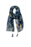 Cabana Party Soft and Sheer Tassel Print Scarf Wrap Sarong