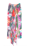 Spun Scarves Sarong Oasis Escape / Orange Oasis Escape Print Scarf Wrap Sarong