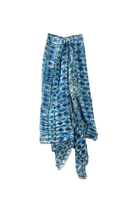 Lotus Pathway Luxury Print Wrap Scarf Sarong