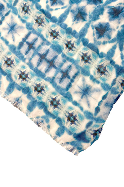 Spun Scarves sarong Oceanus Print / Blue Oceanus Blue  Print Luxury Multi-Wear Sarong Wrap Scarf