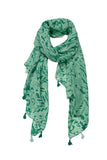 Spun Scarves Sarong Odyssey | Celedon Odyssey Print Sarong Wrap Scarf