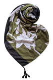 Spun Scarves Sarong On the Vine / Olive On the Vine Print in Sarong Wrap
