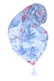 Spun Scarves Sarong Palm Springs / White Palm Springs Print Scarf Wrap Sarong