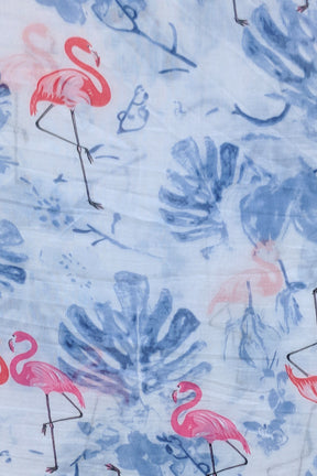 Spun Scarves Sarong Palm Springs / White Palm Springs Print Sheer and Soft Scarf Wrap Sarong