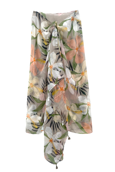 Spun Scarves Sarong Paradise Cove Print Scarf Wrap Sarong