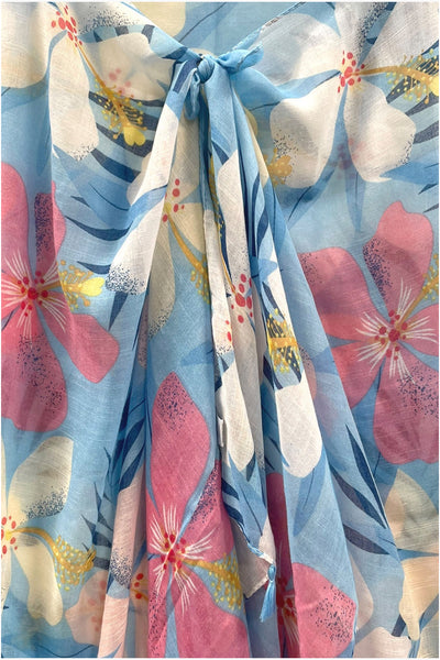 Spun Scarves Sarong Paradise Cove Print Scarf Wrap Sarong