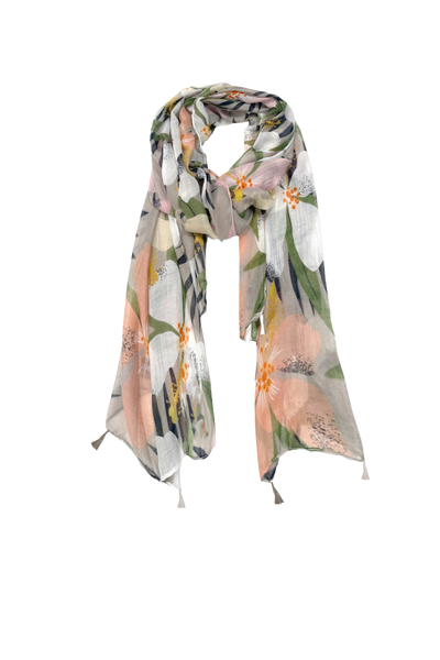 Paradise Cove Tropical Print Light and Travel Friendly Scarf Wrap Sarong