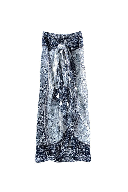 Gemini Rising Jacquard Woven Fabric Scarf Wrap