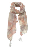 Spun Scarves Sarong Spring Clouds / Blush Spring Clouds Print Scarf Wrap Sarong