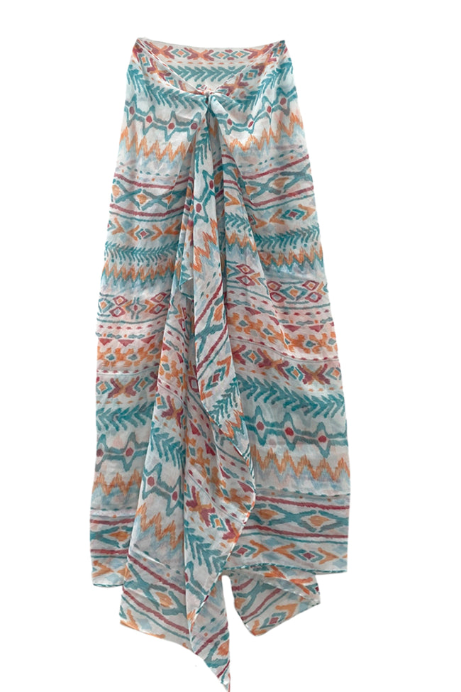 Spun Scarves Sarong Spring Festival Boho Print Scarf Wrap Sarong