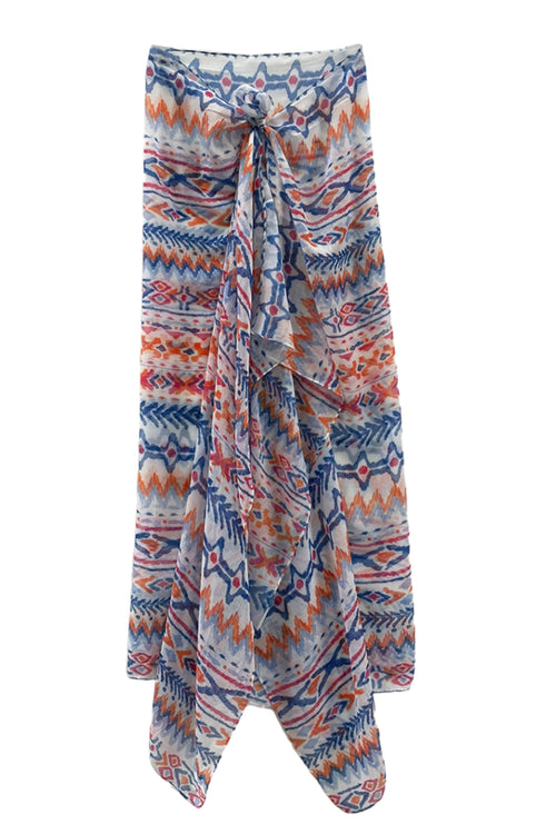Spun Scarves Sarong Spring Festival Boho Print Scarf Wrap Sarong