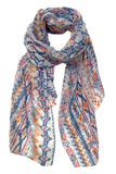 Spun Scarves Sarong Spring Festival / Ocean Spring Festival Boho Print Scarf Wrap Sarong