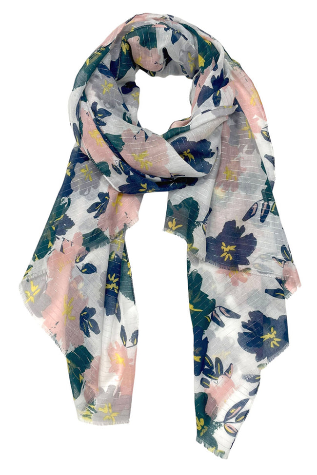 Spun Scarves Sarong Sundry Floral / Multi Sundry Floral Print Scarf Wrap