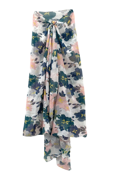 Spun Scarves Sarong Sundry Floral / Multi Sundry Floral Print Scarf Wrap