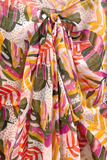 Spun Scarves sarong Tahiti Leaf Print / Multi Tahiti Leaf Tropical Luxury Modal Print Sarong Wrap Scarf