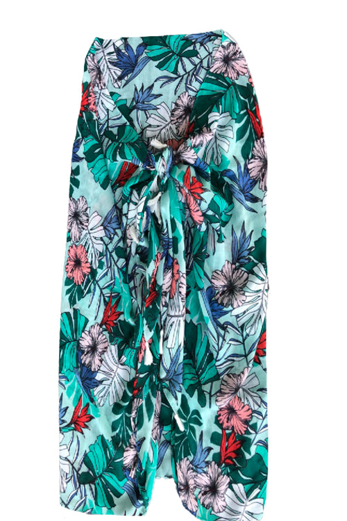 Spun Scarves Sarong The Carribbean / Multi The Carribbean Print Scarf Wrap Sarong