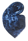 Spun Scarves Sarong The Deep Blue Tie Dye / Blue The Deep Blue Tie Dye Pattern Scarf Wrap Sarong