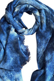 Spun Scarves Sarong The Deep Blue Tie Dye / Blue The Deep Blue Tie Dye Pattern Scarf Wrap Sarong