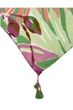 Spun Scarves Sarong Trippy Tropics / Lime Trippy Tropics Print Sarong Wrap Scarf