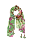 Trippy Tropics Lime Print Tassel Sarong Wrap Scarf