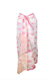 Spun Scarves Sarong Tropic Pineapple-Coral Tropic Pinepple Woven Jacquard Sarong Wrap Scarf