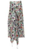 Spun Scarves Sarong Tropical Oasis / Multi Tropical Oasis Print Scarf Wrap Sarong
