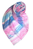 Spun Scarves Sarong Vacation Mode / Blue/Purple Vacation Mode Print Scarf Wrap Sarong