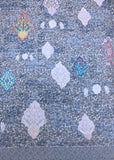 Spun Scarves Sarong Veil of Time / Grey Veil of Time Print Scarf Wrap Sarong