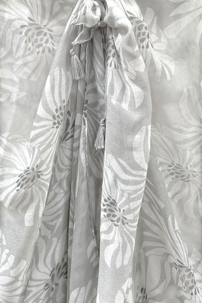 Spun Scarves Sarong Weekend in Paris Sheer and Soft Print Scarf Wrap Sarong