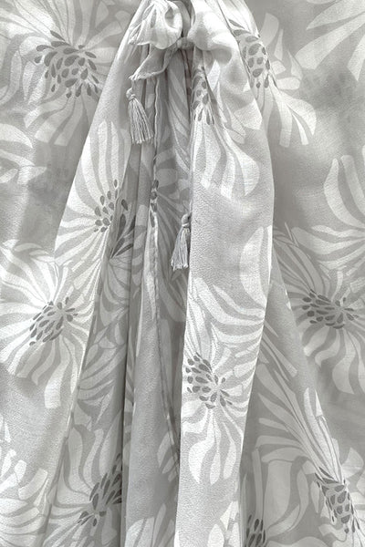 Spun Scarves Sarong Weekend in Paris Sheer and Soft Print Scarf Wrap Sarong