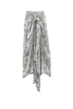 Spun Scarves Sarong Weekend in Paris Sheer and Soft Print Scarf Wrap Sarong
