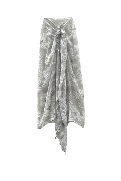 Spun Scarves Sarong Weekend in Paris Sheer and Soft Print Scarf Wrap Sarong