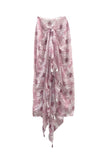 Spun Scarves Sarong Weekend in Paris Sheer and Soft Print Scarf Wrap Sarong