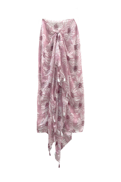 Spun Scarves Sarong Weekend in Paris Sheer and Soft Print Scarf Wrap Sarong