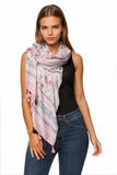 Spun Scarves Scarf Antique Haven / Pink Antique Haven Print Scarf Wrap